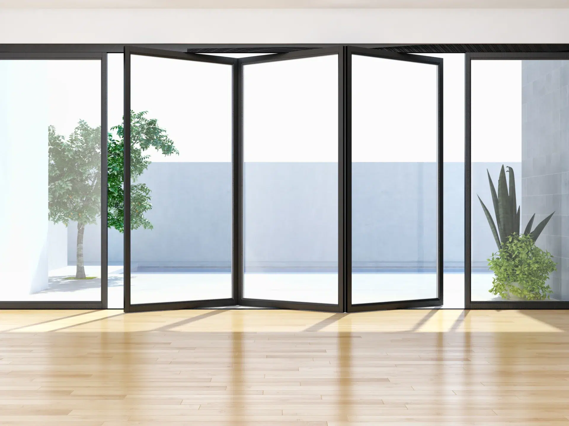 VLX 100 Bifold / Folding Door in Riverside, CA | Westlight Windows Riverside - detail 1
