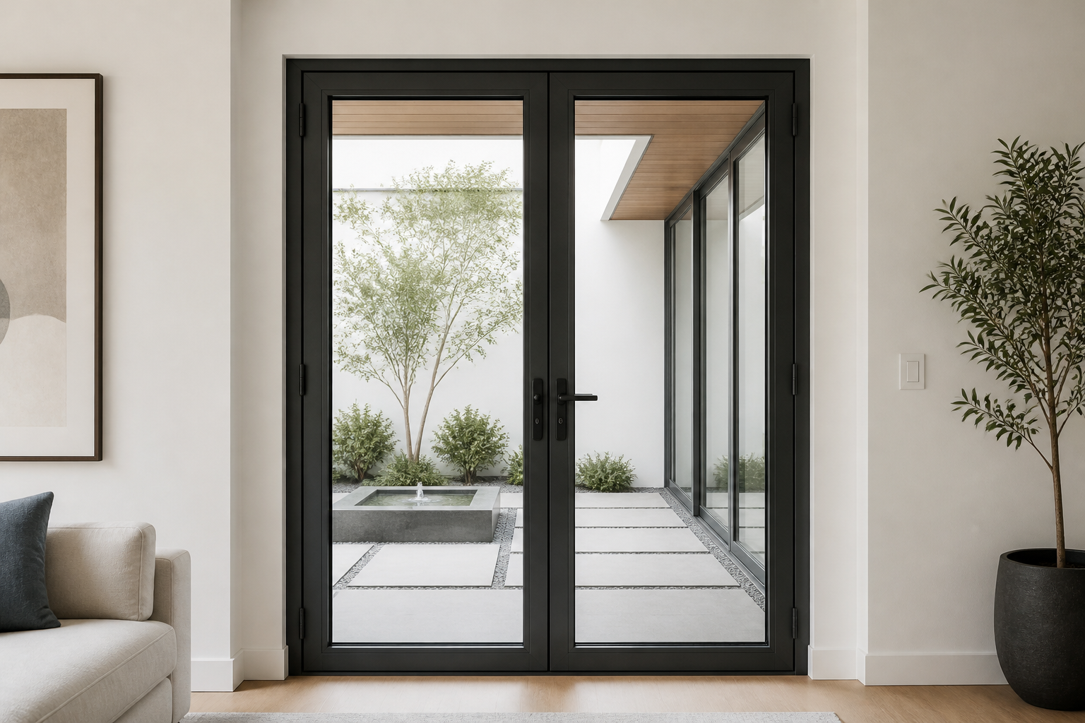 VLX 100 Double Swing / French Door in Riverside, CA | Westlight Windows Riverside - detail 6