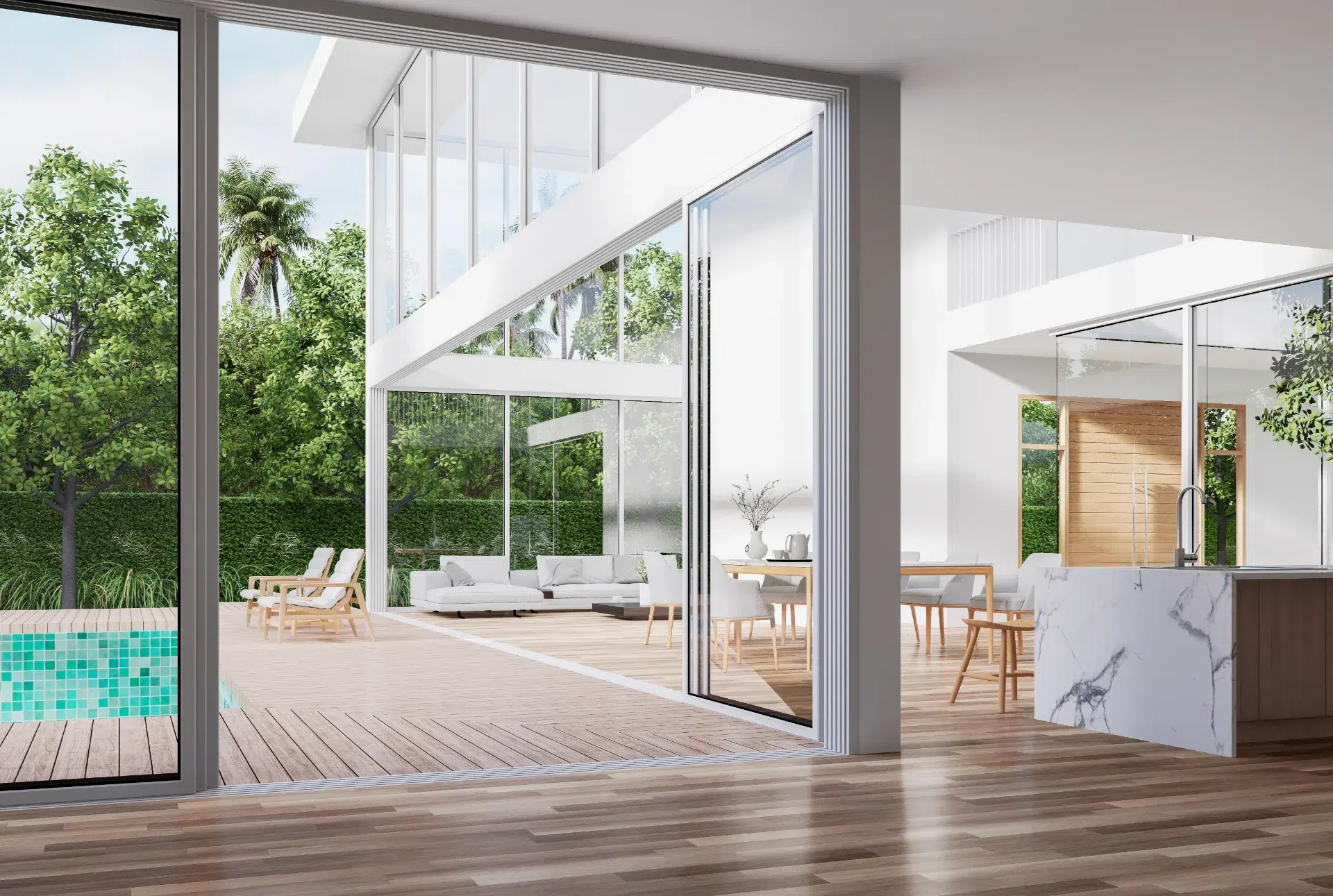 VLX 138 Panoramic Sliding Door in Riverside, CA | Westlight Windows Riverside - detail 1