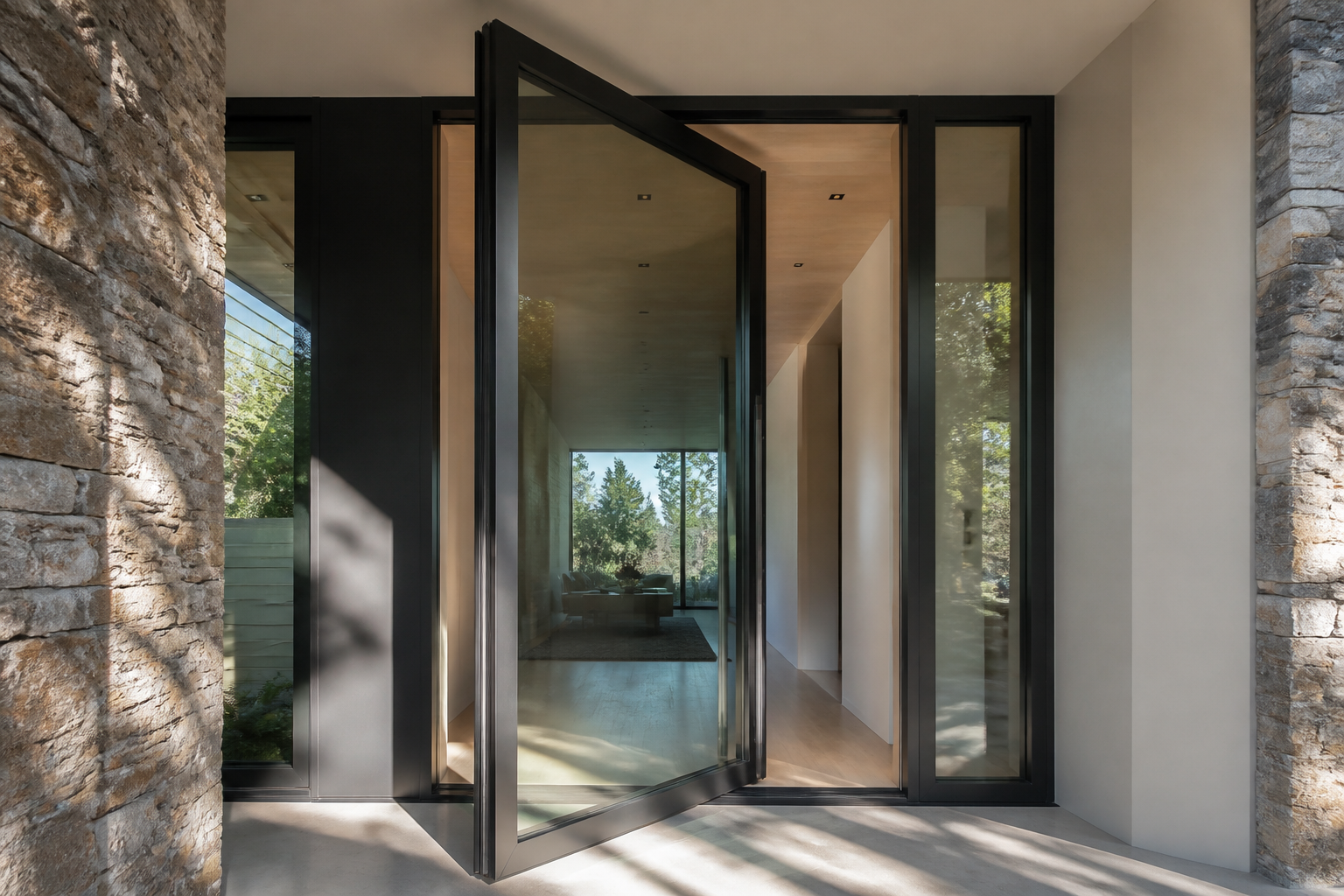 VLX 100 Pivot Door in Riverside, CA | Westlight Windows Riverside - detail 2